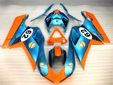 2007-2014 Matte Gulf Ducati 848 1098 1198 Motorrad Verkleidung