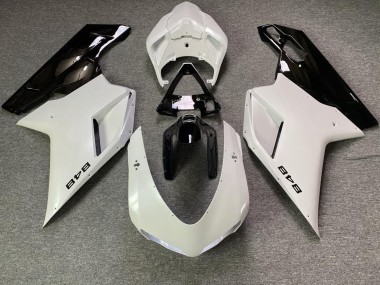 2007-2014 Weiß Perlmutt & Schwarz Ducati 848 1098 1198 Motorrad Verkleidung