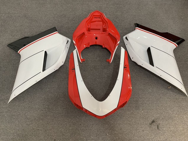 2007-2014 Rot Weiß Ducati 848 1098 1198 Motorrad Verkleidung 2007-2014 Rot Weiß Ducati 848 1098 1198 Motorrad Verkleidung