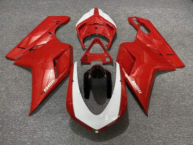2007-2014 Rot Glänzend Sp-Design Ducati 848 1098 1198 Motorrad Verkleidung