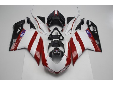 2007-2014 Tiefrot Ducati 848 1098 1198 Motorrad Verkleidung