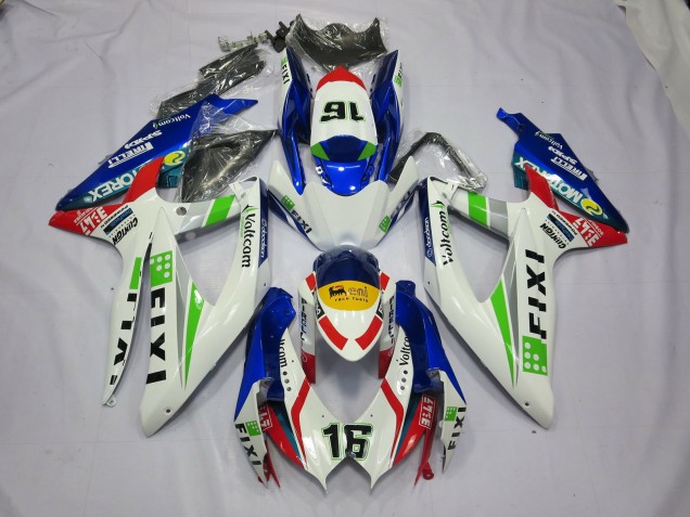 2008-2010 Fixi Blau Suzuki GSXR 600-750 Motorrad Verkleidung 2008-2010 Fixi Blau Suzuki GSXR 600-750 Motorrad Verkleidung