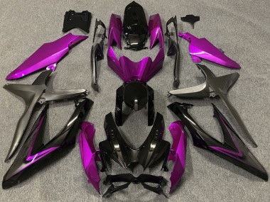 2008-2010 Glanzrosa & Grün R Suzuki GSXR 600-750 Motorrad Verkleidung