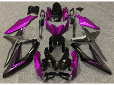2008-2010 Glanzrosa & Grün R Suzuki GSXR 600-750 Motorrad Verkleidung