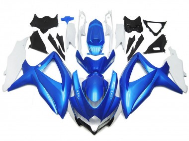 2008-2010 Hellblauer & Weißer Custom-Stil Suzuki GSXR 600-750 Motorrad Verkleidung