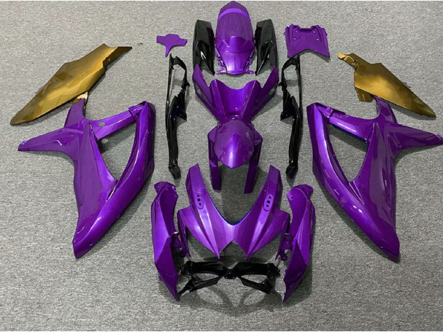 2008-2010 Lila & Gold Suzuki GSXR 600-750 Motorrad Verkleidung