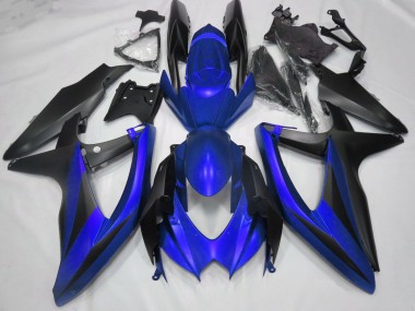 2008-2010 Matt Blau Suzuki GSXR 600-750 Motorrad Verkleidung