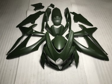 2008-2010 Matt Grün Suzuki GSXR 600-750 Motorrad Verkleidung