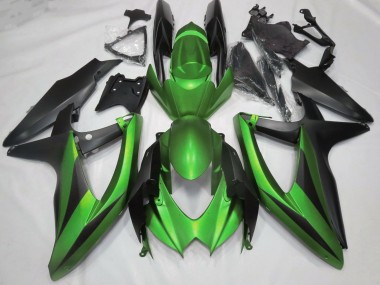 2008-2010 Matt Grün Suzuki GSXR 600-750 Motorrad Verkleidung