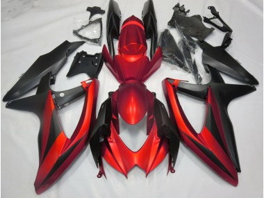 2008-2010 Matt Rot Suzuki GSXR 600-750 Motorrad Verkleidung