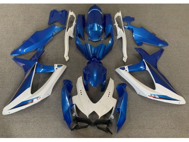 2008-2010 OEM Stil Blau & Weiß Suzuki GSXR 600-750 Motorrad Verkleidung