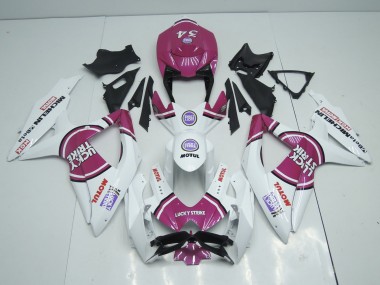 2008-2010 Pink Lucky Strike Suzuki GSXR 600-750 Motorrad Verkleidung