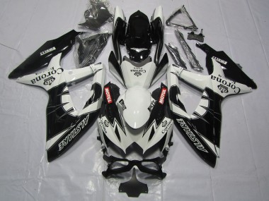2008-2010 Schwarz Corona Suzuki GSXR 600-750 Motorrad Verkleidung
