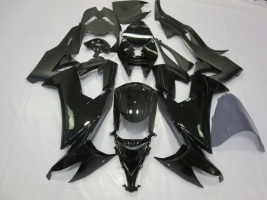 2008-2010 Schwarz Glänzend Kawasaki ZX10R Motorrad Verkleidung