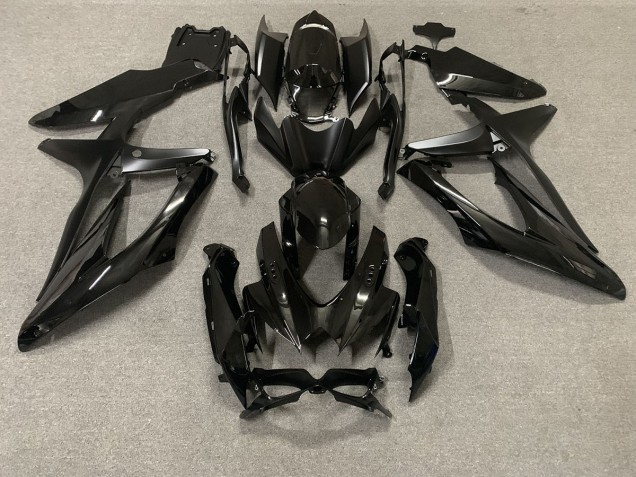 2008-2010 Schwarz Glänzend Suzuki GSXR 600-750 Motorrad Verkleidung 2008-2010 Schwarz Glänzend Suzuki GSXR 600-750 Motorrad Verkleidung
