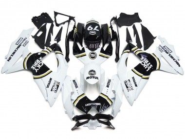 2008-2010 Schwarz Lucky Strike 79 Suzuki GSXR 600-750 Motorrad Verkleidung