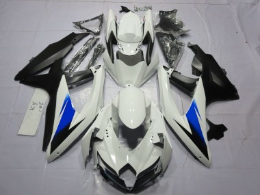 2008-2010 Weiß & Schwarz Suzuki GSXR 600-750 Motorrad Verkleidung