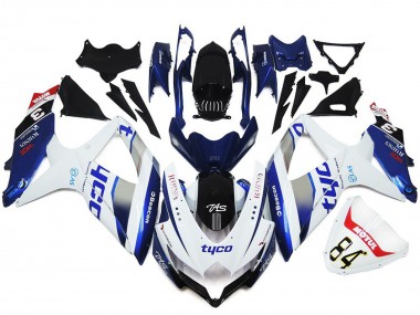 2008-2010 Tyco Benutzerdefinierter Glanzstil Suzuki GSXR 600-750 Motorrad Verkleidung