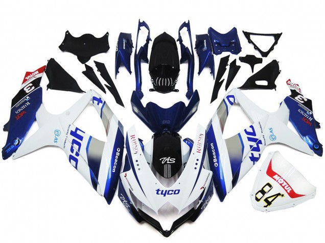 2008-2010 Tyco Benutzerdefinierter Glanzstil Suzuki GSXR 600-750 Motorrad Verkleidung 2008-2010 Tyco Benutzerdefinierter Glanzstil Suzuki GSXR 600-750 Motorrad Verkleidung