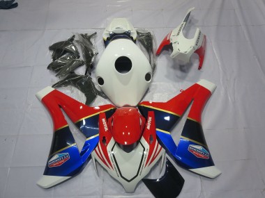2008-2011 Weiß Blau & Rot Honda CBR1000RR Motorrad Verkleidung