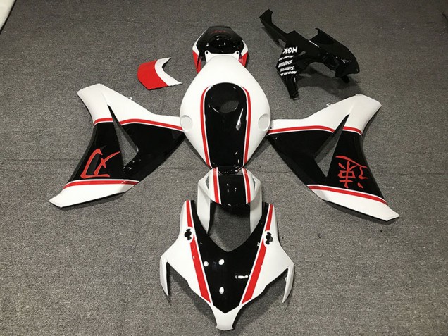 2008-2011 Glänzend Weiß Rot & Schwarz Honda CBR1000RR Motorrad Verkleidung 2008-2011 Glänzend Weiß Rot & Schwarz Honda CBR1000RR Motorrad Verkleidung