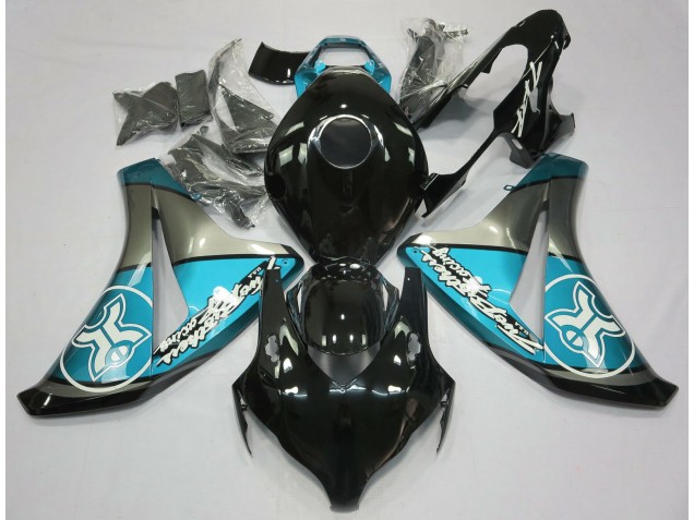 2008-2011 Hellblau Auf Schwarz Kundenspezifisch Honda CBR1000RR Motorrad Verkleidung