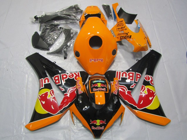 2008-2011 Orangerot Bull Honda CBR1000RR Motorrad Verkleidung