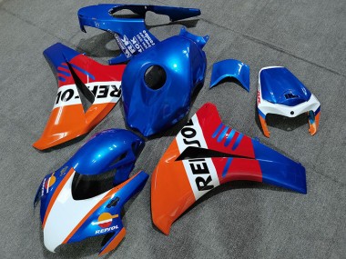 2008-2011 Perlblau Repsol Stil Honda CBR1000RR Motorrad Verkleidung