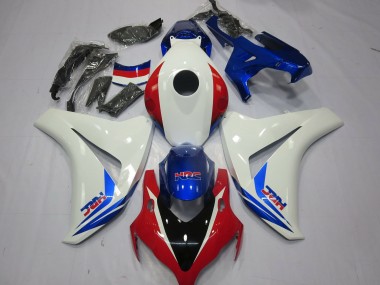 2008-2011 Weiß Rot & Blau Honda CBR1000RR Motorrad Verkleidung