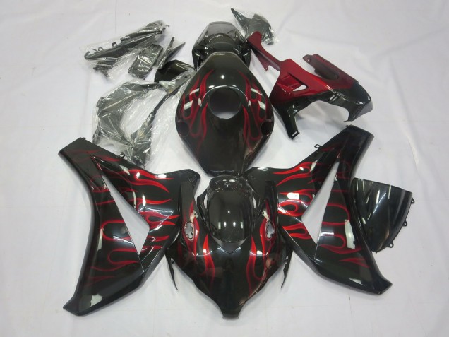 2008-2011 Rot Flamme Honda CBR1000RR Motorrad Verkleidung 2008-2011 Rot Flamme Honda CBR1000RR Motorrad Verkleidung