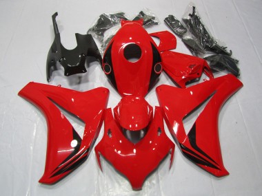 2008-2011 Rot Glänzend Klein-Akzent-Design Honda CBR1000RR Motorrad Verkleidung