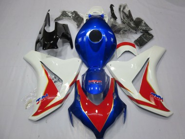2008-2011 Weiß Rot & Tiefes Blau Honda CBR1000RR Motorrad Verkleidung