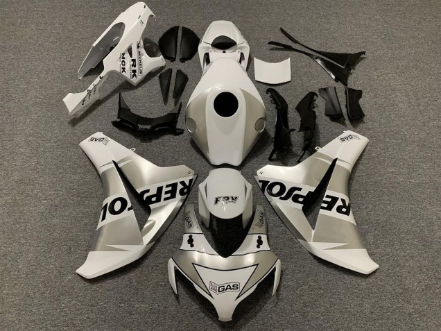 2008-2011 Silber Repsol Honda CBR1000RR Motorrad Verkleidung 2008-2011 Silber Repsol Honda CBR1000RR Motorrad Verkleidung