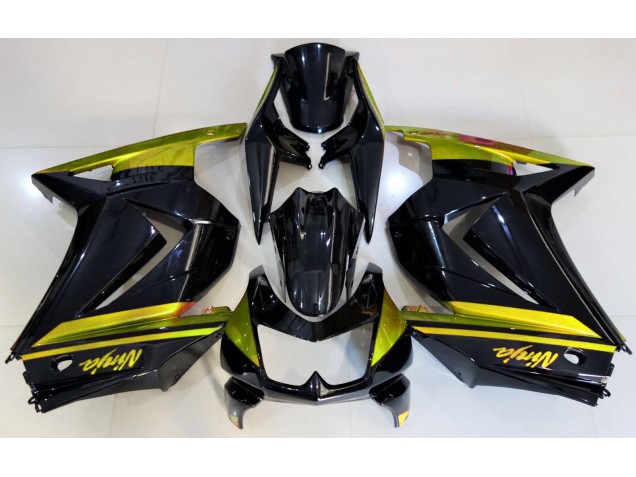 2008-2012 Glänzendes Schwarz & Gelb Kawasaki Ninja 250 Motorrad Verkleidung 2008-2012 Glänzendes Schwarz & Gelb Kawasaki Ninja 250 Motorrad Verkleidung