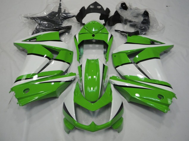 2008-2012 Grün & Weiß Kawasaki Ninja 250 Motorrad Verkleidung