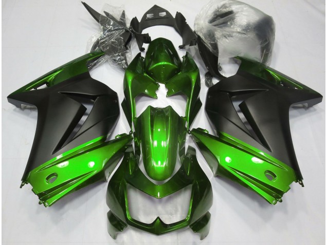 2008-2012 Grün & Matt Schwarz Kawasaki Ninja 250 Motorrad Verkleidung 2008-2012 Grün & Matt Schwarz Kawasaki Ninja 250 Motorrad Verkleidung