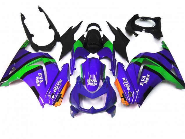 2008-2012 Lilagrün & Schwarz Kawasaki Ninja 250 Motorrad Verkleidung 2008-2012 Lilagrün & Schwarz Kawasaki Ninja 250 Motorrad Verkleidung