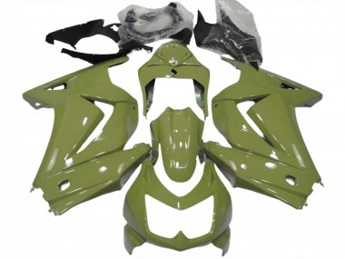 2008-2012 Oliv Glänzend Kawasaki Ninja 250 Motorrad Verkleidung