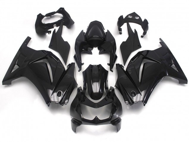 2008-2012 Schwarz-Einfarbig Glänzend Kawasaki Ninja 250 Motorrad Verkleidung 2008-2012 Schwarz-Einfarbig Glänzend Kawasaki Ninja 250 Motorrad Verkleidung