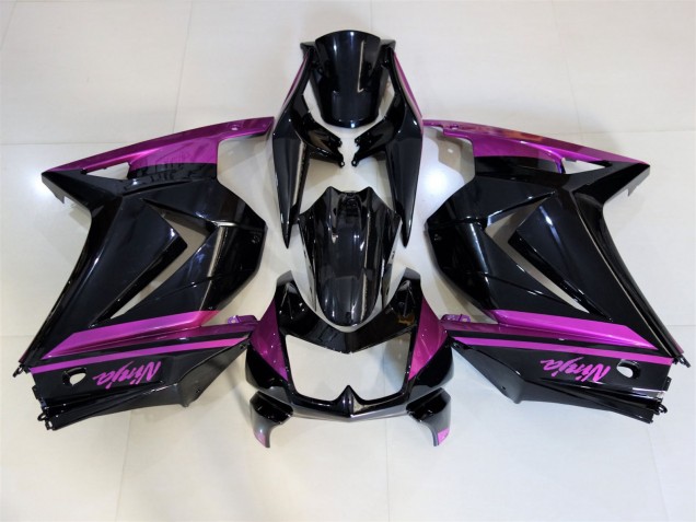 2008-2012 Schwarz Glänzend & Lila Kawasaki Ninja 250 Motorrad Verkleidung 2008-2012 Schwarz Glänzend & Lila Kawasaki Ninja 250 Motorrad Verkleidung