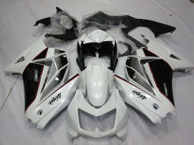 2008-2012 Weiß & Schwarz Kawasaki Ninja 250 Motorrad Verkleidung