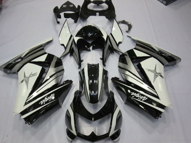 2008-2012 Weiß-Silberner Stern Kawasaki Ninja 250 Motorrad Verkleidung 2008-2012 Weiß-Silberner Stern Kawasaki Ninja 250 Motorrad Verkleidung