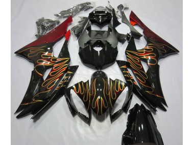 2008-2016 Benutzerdefiniertes Flame Yamaha R6 Motorrad Verkleidung
