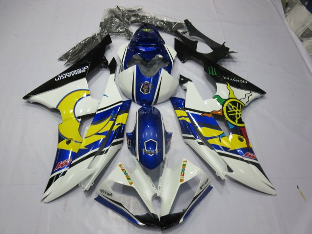 2008-2016 Gelb & Blau Yamaha R6 Motorrad Verkleidung 2008-2016 Gelb & Blau Yamaha R6 Motorrad Verkleidung