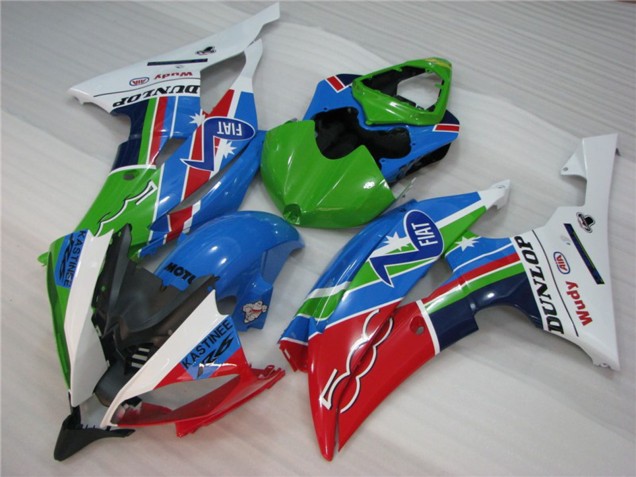 2008-2016 Grün Fiat Yamaha R6 Motorrad Verkleidung 2008-2016 Grün Fiat Yamaha R6 Motorrad Verkleidung