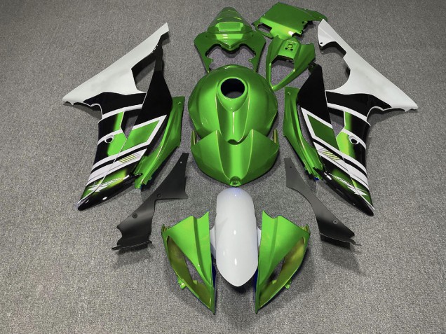 2008-2016 Grün Schwarz & Weiß OEM-Stil Yamaha R6 Motorrad Verkleidung 2008-2016 Grün Schwarz & Weiß OEM-Stil Yamaha R6 Motorrad Verkleidung