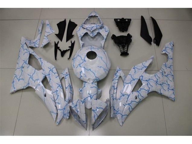 2008-2016 Hellblaue Beleuchtung Yamaha R6 Motorrad Verkleidung