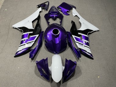 2008-2016 Lila-Schwarz-Weiß-Stil OEM Yamaha R6 Motorrad Verkleidung