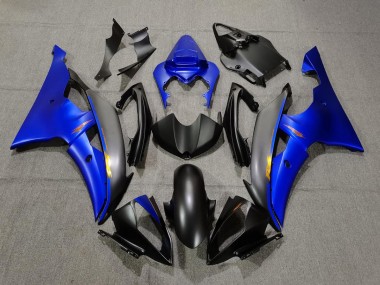 2008-2016 Matt Schwarz & Blau Yamaha R6 Motorrad Verkleidung