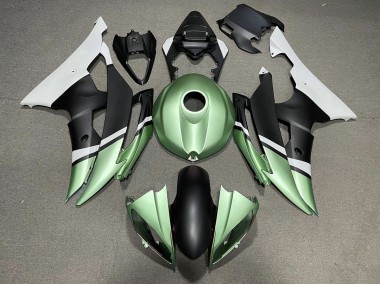 2008-2016 Matt Schwarz & Grün Yamaha R6 Motorrad Verkleidung